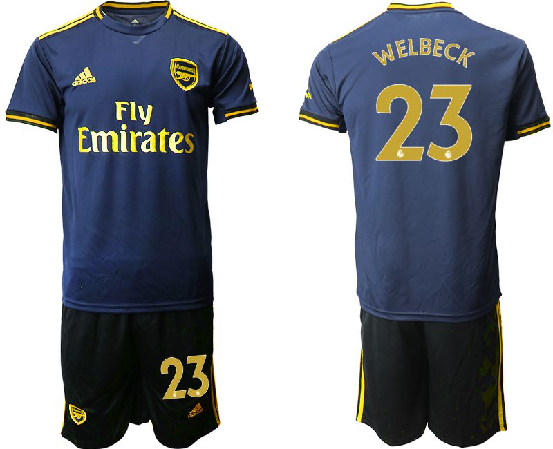 Men 2019-2020 club Arsenal away #23 blue Soccer Jerseys->arsenal jersey->Soccer Club Jersey